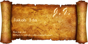 Jakob Ida névjegykártya